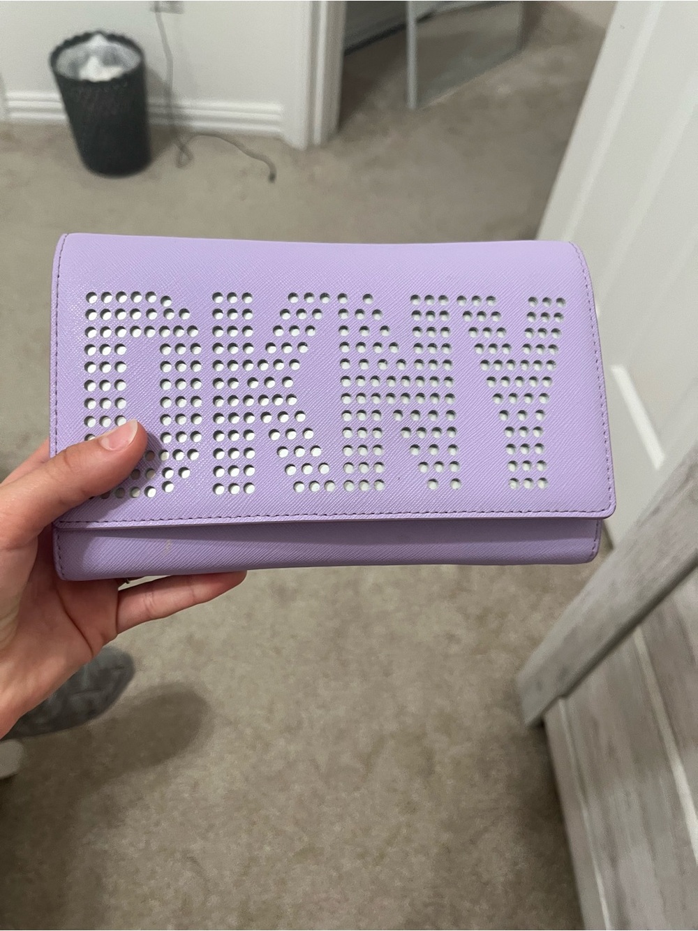 Lavender Studded Clutch Wallet - Women's Lavender Bag
